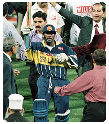 The 1996 Cricket World Cup: A dangerous time to play cricket
